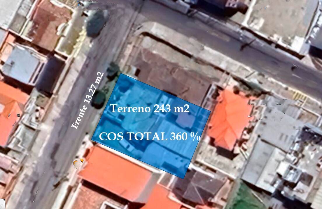 Terreno en venta 243 m2 sector Las Casas