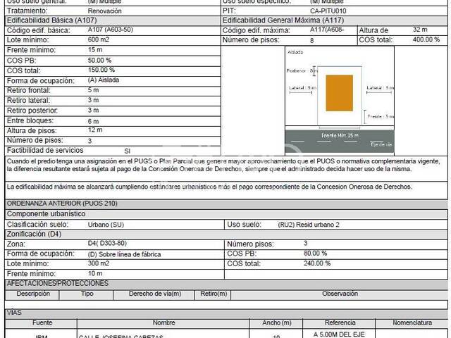 #925 - Terreno para Venta en Quito - P